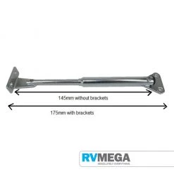 RV MEGA FIRMATOP 130mm LID STAY Chrome Renovation & New Build Hardware