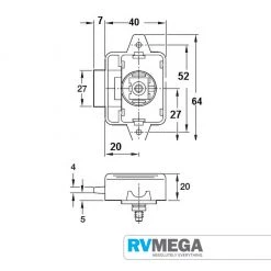 RV MEGA Renovation & New Build Hardware Satin Push Lock Rosette & Knob 16mm To 22mm