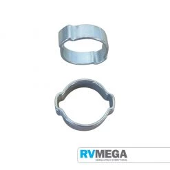 RV MEGA Gas Equipment Crimp Type Hose Clamp, 15 To 18 Range