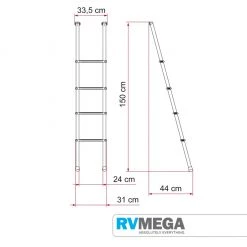 Fiamma Deluxe 4 Step Ladder Renovation & New Build Hardware