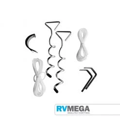 RV MEGA Awning Stabilizer Kit With Screw In Pegs.