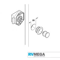 RV MEGA MIni Push Lock - Nickel