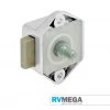 RV MEGA Mini Push Lock - White - Each