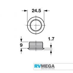 RV MEGA Renovation & New Build Hardware MINI ROSETTE
