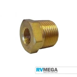 RV MEGA Brass Reducing Bush, 3/4 Male To 1/2 BSP Female