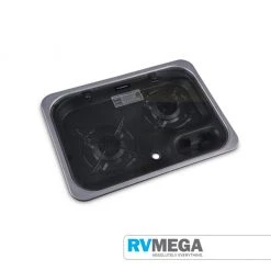 Dometic 2 Burner Hob With Glass Lid - 460 X 335mm Essential Items