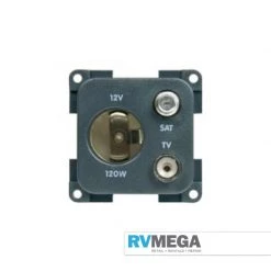 RV MEGA Modular Multi TV/Satellite/12v Power Socket