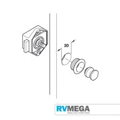 RV MEGA Renovation & New Build Hardware Mini Nickel Button Only