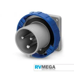 RV MEGA Exterior Flush Mount 240 Volt Mains16 Amp Power Inlet