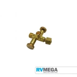 Gasmate 3/8" BSP 2-Way Double Valve Adaptor Outdoor & Camping