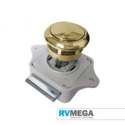 RV MEGA Push Button Cabinet Latch - Gold Renovation & New Build Hardware