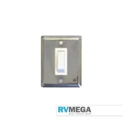 RV MEGA Electrical & Lighting Single Stainless Wall Switch