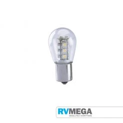 RV MEGA Electrical & Lighting Bayonet 15 LED's Single Terminal Warm White