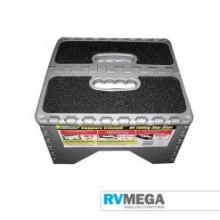 RV MEGA Accessories Folding Step Silver