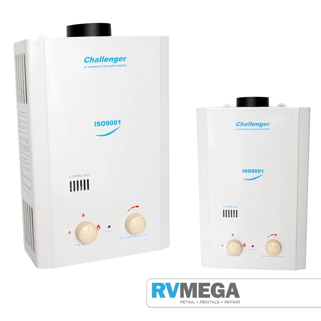 Challenger Califont 6 Litre LPG Water Heater Essential Items 3 Challenger Califont 6 Litre LPG Water Heater Essential Items