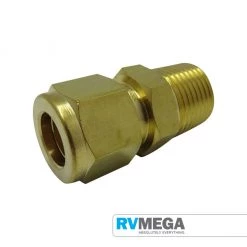 RV MEGA Brass Male Connector 10mm Tube To 1/4 BSPT Gas Equipment