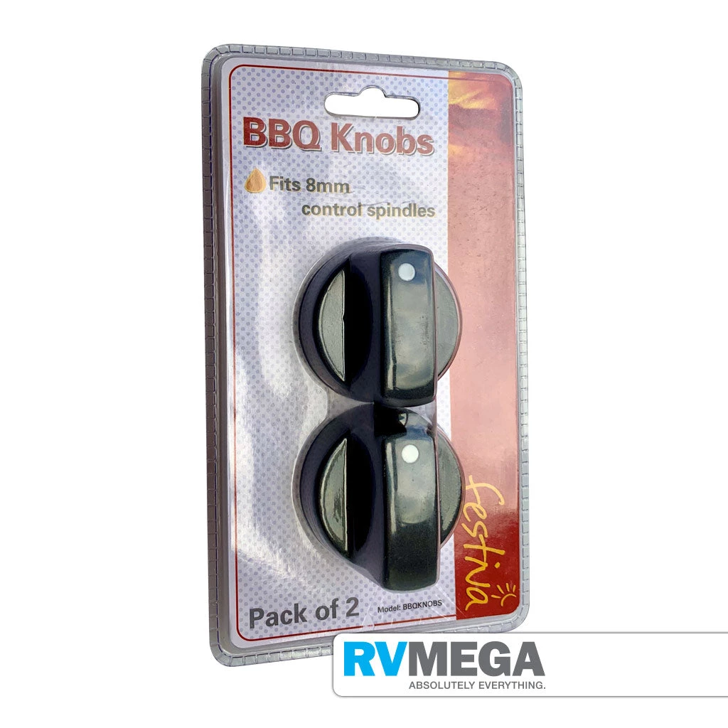 Outdoor & Camping Campmaster BBQ Knobs, Black Pack Of 2 3 Outdoor & Camping Campmaster BBQ Knobs, Black Pack Of 2