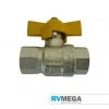 RV MEGA Brass Gas Ball Valve 3/8 Inch BSP Gas Equipment