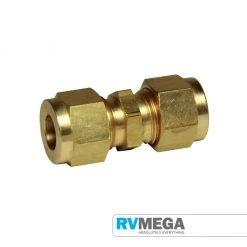 RV MEGA Gas Equipment Brass Straight Union Connector 5/16