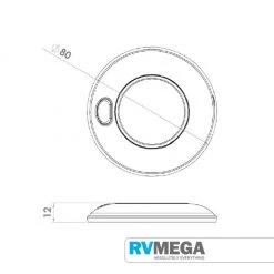 RV MEGA Interior White 12 LED Warm White With Switch
