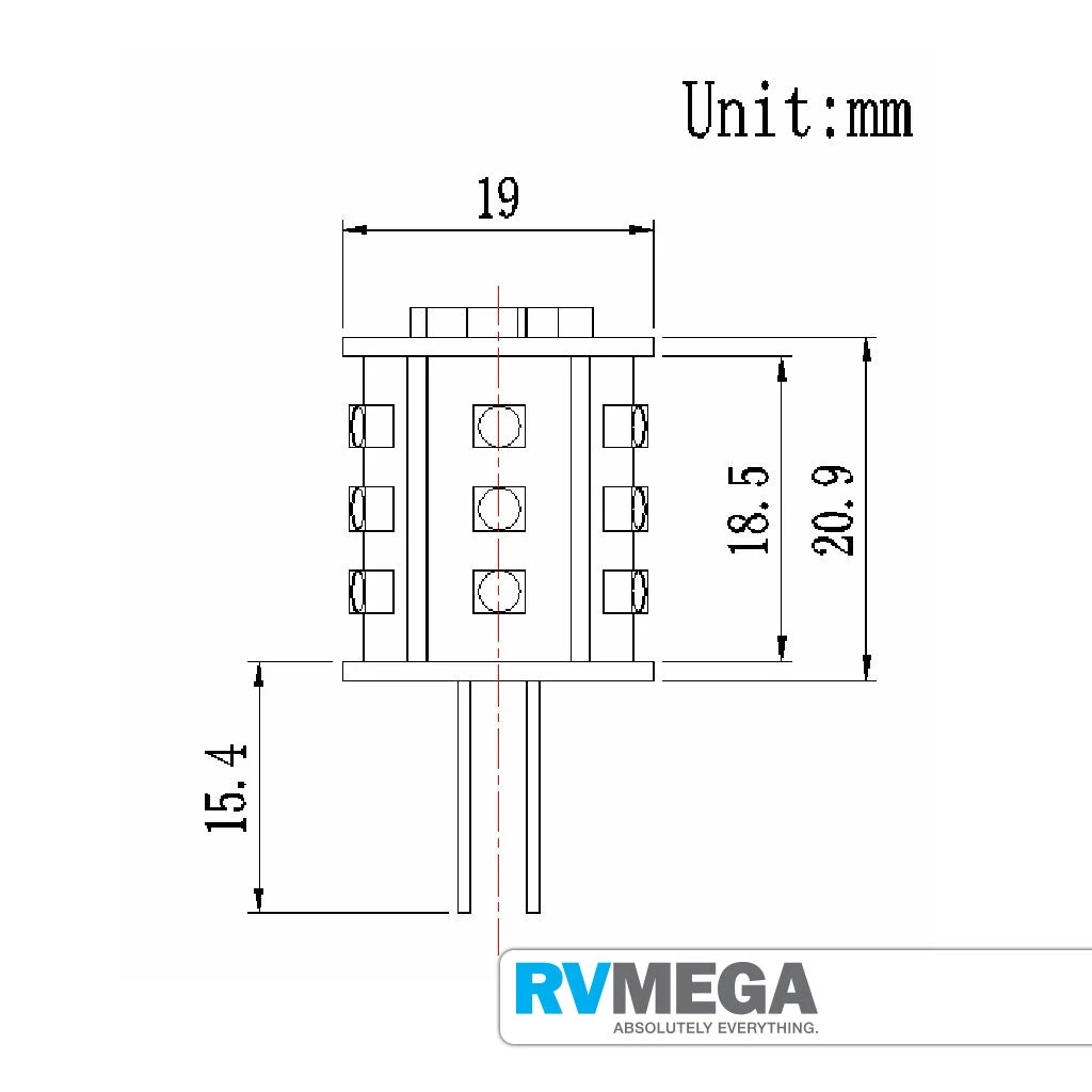 RV MEGA G4 Replacement 18 LED Tower Warm White 215 Lumens Electrical & Lighting 4 RV MEGA G4 Replacement 18 LED Tower Warm White 215 Lumens Electrical & Lighting
