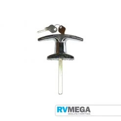 RV MEGA Exterior T Handle Chrome Locking Renovation & New Build Hardware