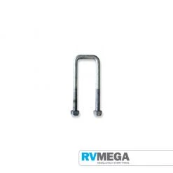 RV MEGA U Bolts, M12 X 80 X 100mm Square Pair Movers & Jockey Wheels