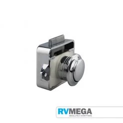 RV MEGA Push Lock Catch, 16mm Kit Nickle Renovation & New Build Hardware