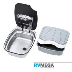 THETFORD Plumbing & Water Kitchen Centre S/S Sink With Lid & Rack