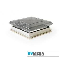 Fiamma 4 Way Vent 50 X 50 Crystal Grey With Blind Essential Items