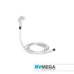 RV MEGA White 3.0mtr Shower Hose With Nozzle Bedroom, Bathroom & Laundry