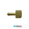 RV MEGA Gas Equipment Brass Female Connector 10mm Hose To 1/4 BSP