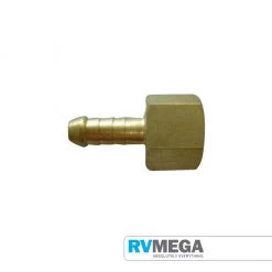 RV MEGA Gas Equipment Brass Female Connector 10mm Hose To 1/4 BSP