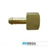 RV MEGA Gas Equipment Brass 8mm Hosetail To 1/8 BSP Female Connector