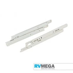 RV MEGA Soft-Roller 50RVAS Drawer Slides, White Renovation & New Build Hardware