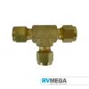 RV MEGA Gas Equipment Brass 3/8 In - Compression Tee