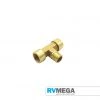 RV MEGA Brass Tee 10mm To 1/4 BSP