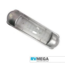RV MEGA Silver Interior Light - 30 LED Cool White With Switch 12/24v DC Electrical & Lighting