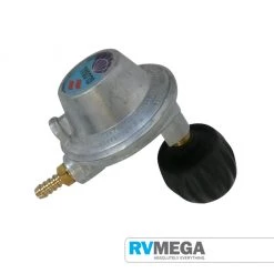 RV MEGA Gas Regulator QCC 3kg 90 Deg With 8mm Tail