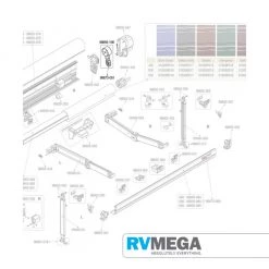 Awnings & Covers Fiamma Awning F45 Winch & Slot Winder 98655-106 7 Awnings & Covers Fiamma Awning F45 Winch & Slot Winder 98655-106
