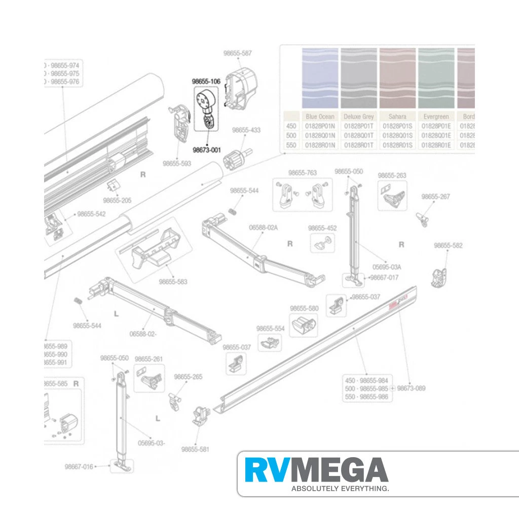Awnings & Covers Fiamma Awning F45 Winch & Slot Winder 98655-106 5 Awnings & Covers Fiamma Awning F45 Winch & Slot Winder 98655-106