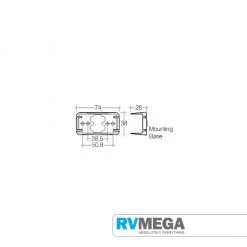 RV MEGA Electrical & Lighting Front Marker Light Clear LED 9 To 33V