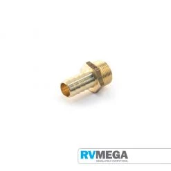 RV MEGA Brass Tail, 3/8 BSP Male To 10mm Hose