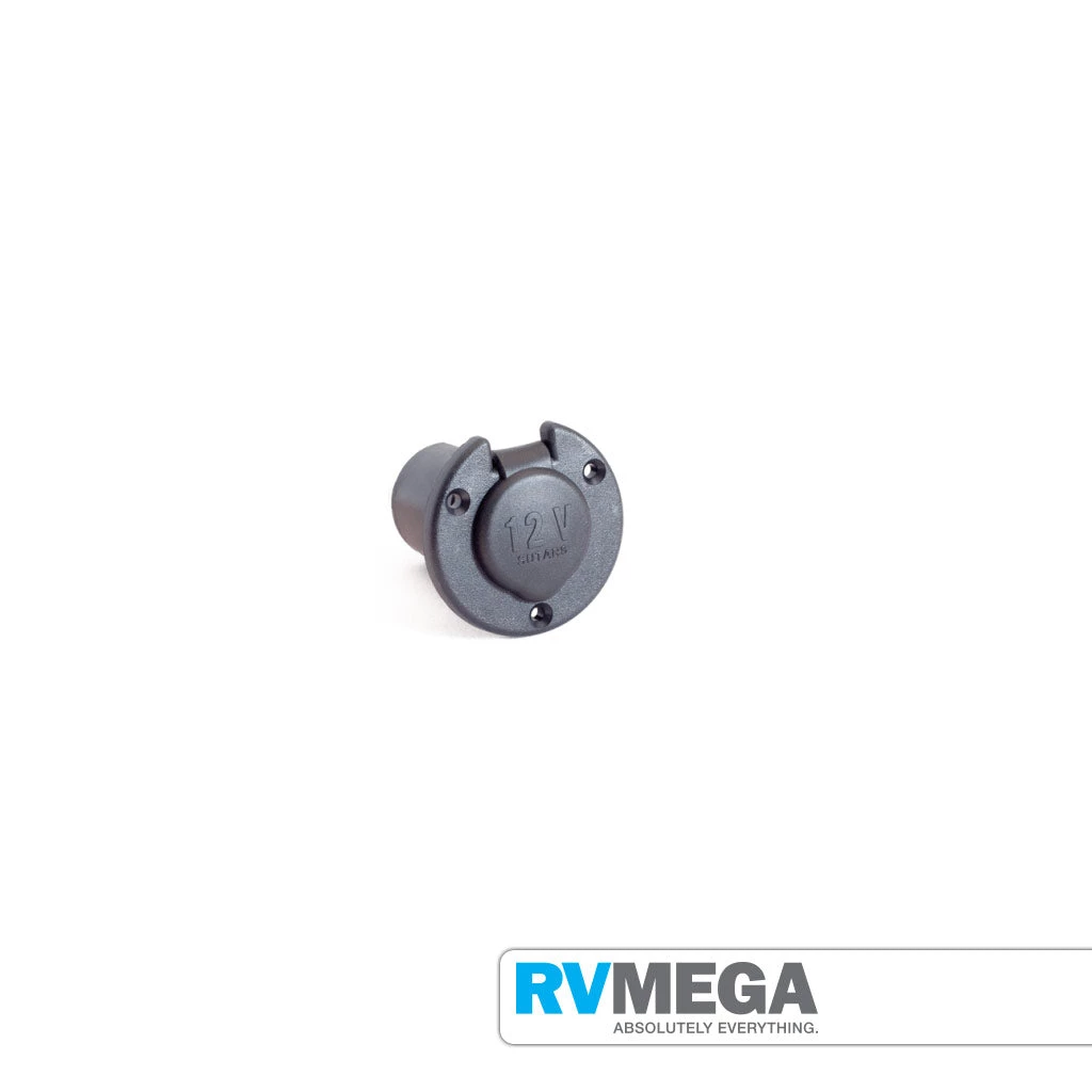 RV MEGA Flush Round 12 Volt Screw Mount Socket With Backing Nut Electrical & Lighting 3 RV MEGA Flush Round 12 Volt Screw Mount Socket With Backing Nut Electrical & Lighting