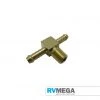 RV MEGA Gas Equipment Brass Tee 10mm To 3/8 BSP Male