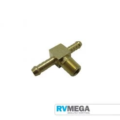 RV MEGA Gas Equipment Brass Tee 10mm To 3/8 BSP Male