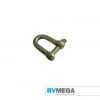 RV MEGA Towing, Moving, Security & Safety D Shackle 10mm Galvanised