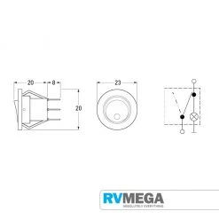 HELLA Rocker Switch 12v With Red LED Electrical & Lighting