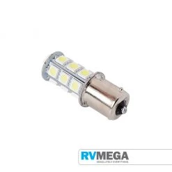 RV MEGA Electrical & Lighting Bayonet 18 LED Single Terminal Cool White 266 Lumens