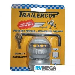 RV MEGA Essential Items Trailer Cop Coupling Lock, 50mm Ball